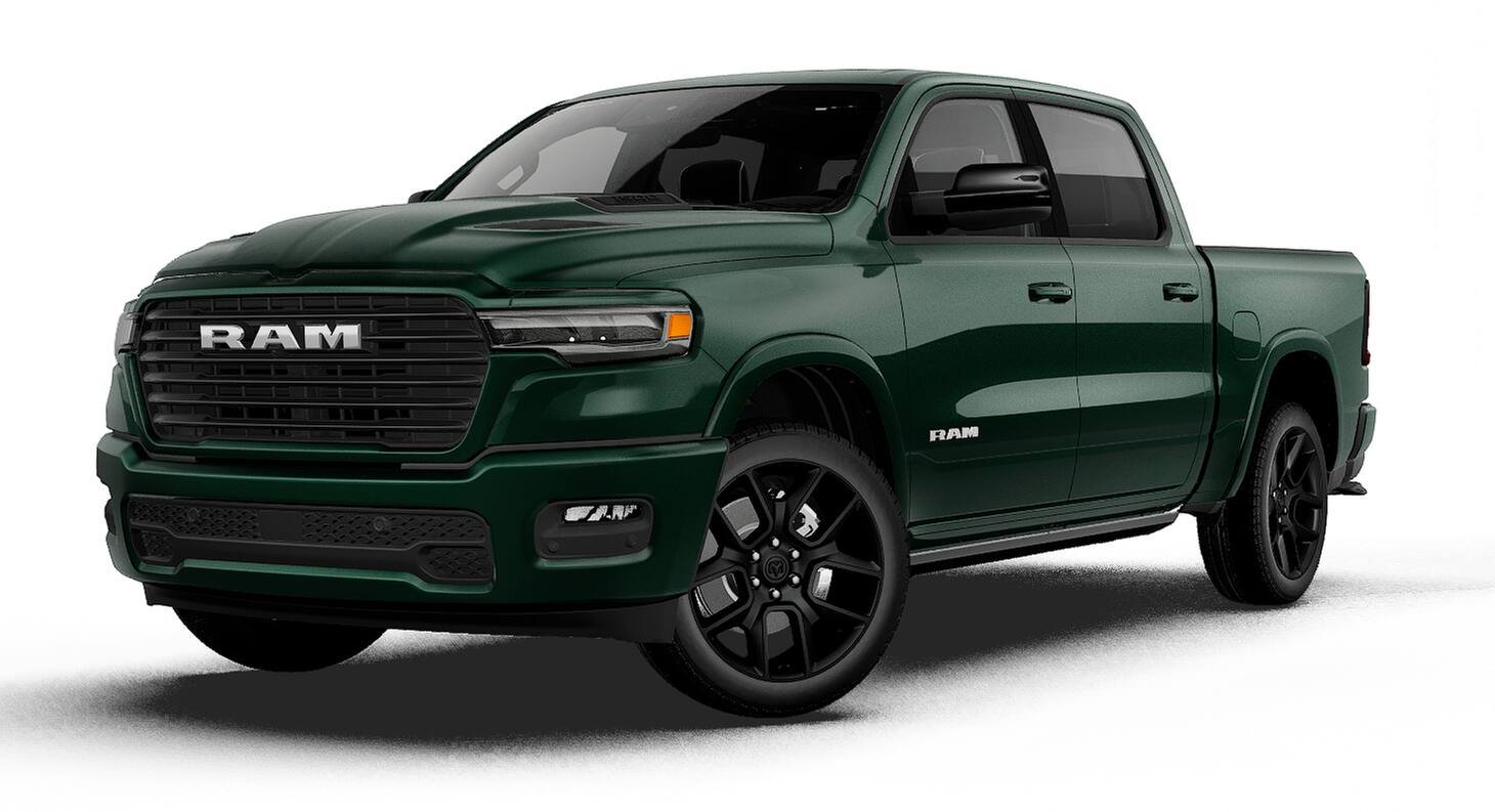 New 2027 Serrano-Green Metallic Exterior Paint RAM LARAMIE image 1
