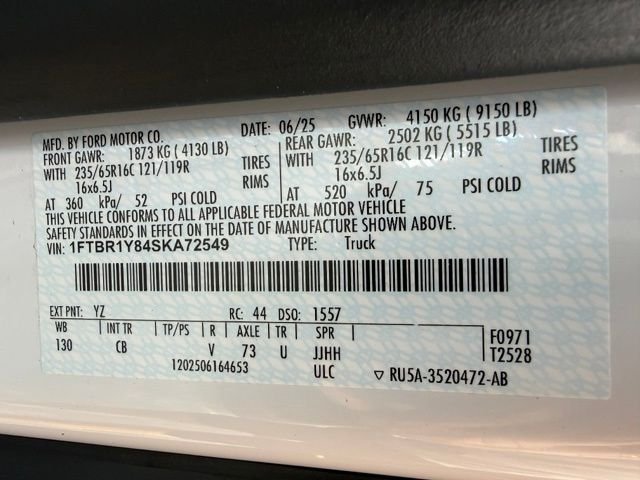 Used 2025 Oxford White Ford Base image 37