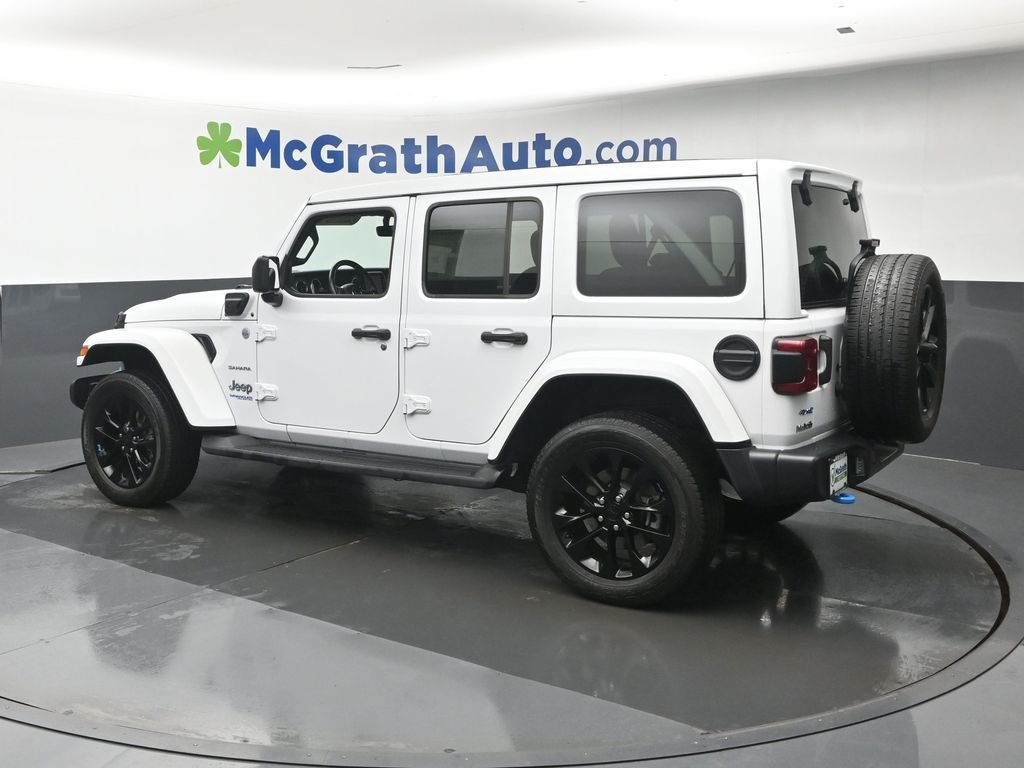 Used 2022 White Jeep Unlimited Sahara 4xe image 23