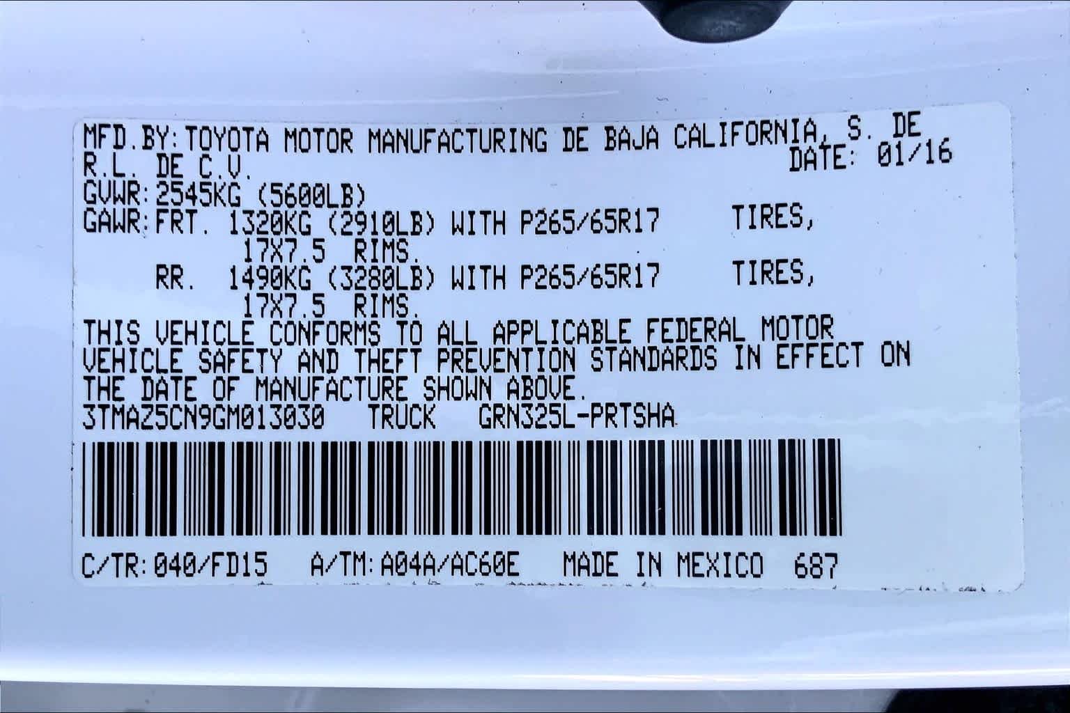 Used 2016 Super White Toyota TRD Sport image 36