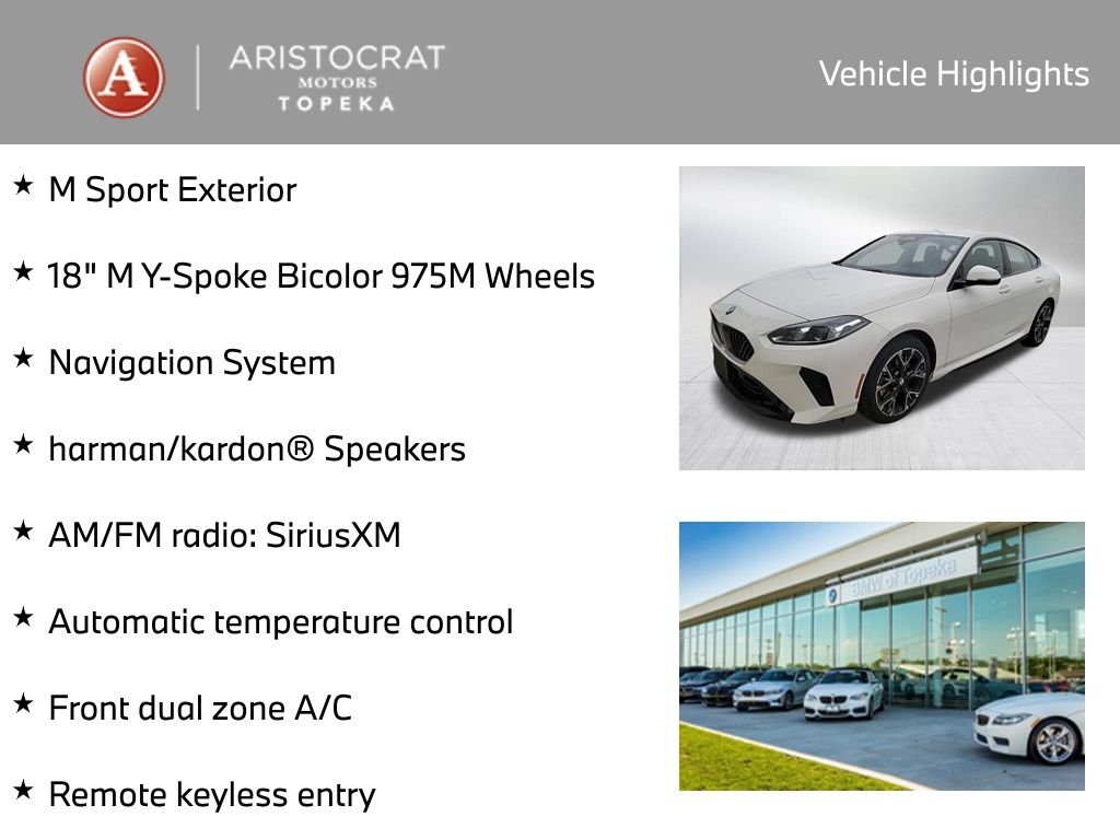 Used 2025 BMW 2 Series 228 with VIN WBA23GG03S7T03697 for sale in Kansas City