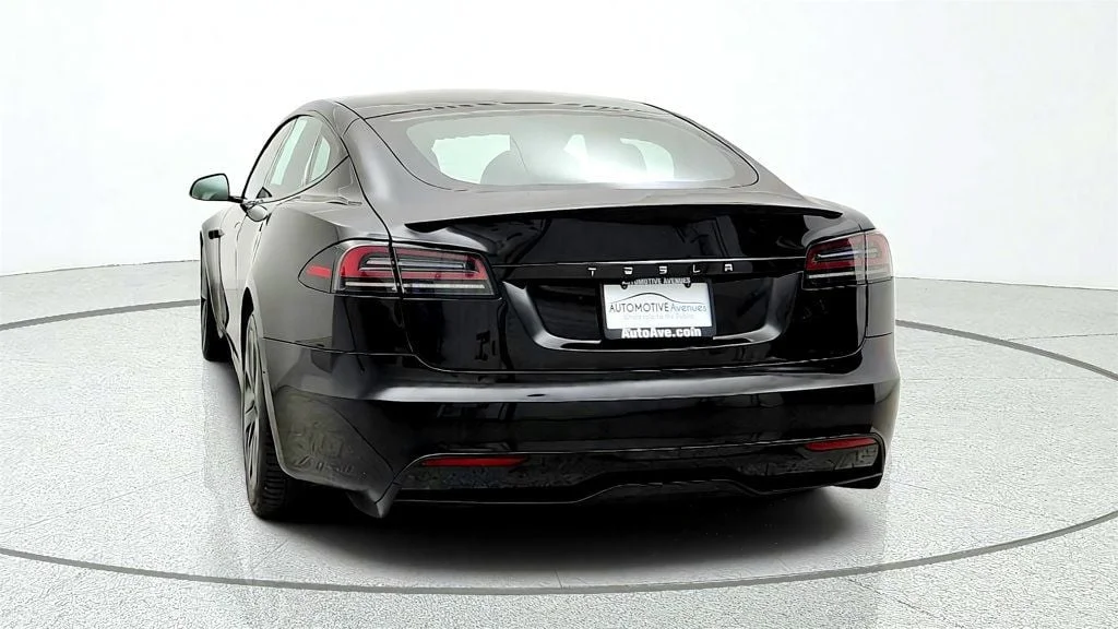 Used 2023 Solid Black Tesla Plaid AWD w/ Yoke Steering Wheel image 6