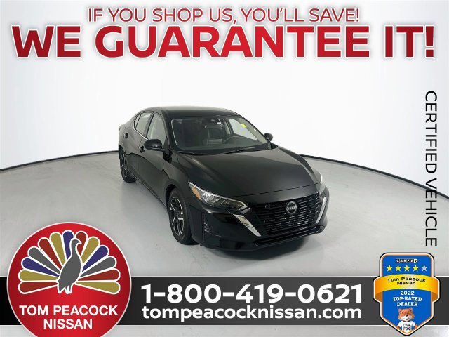 Certified Used 2025 Black Nissan SV image 1