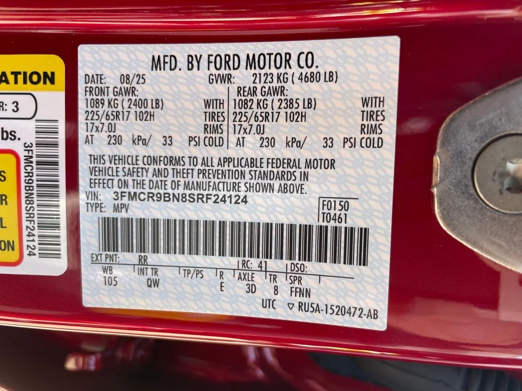 New 2025 Ruby Red Metallic Tinted Clearcoat Ford Big Bend® image 46