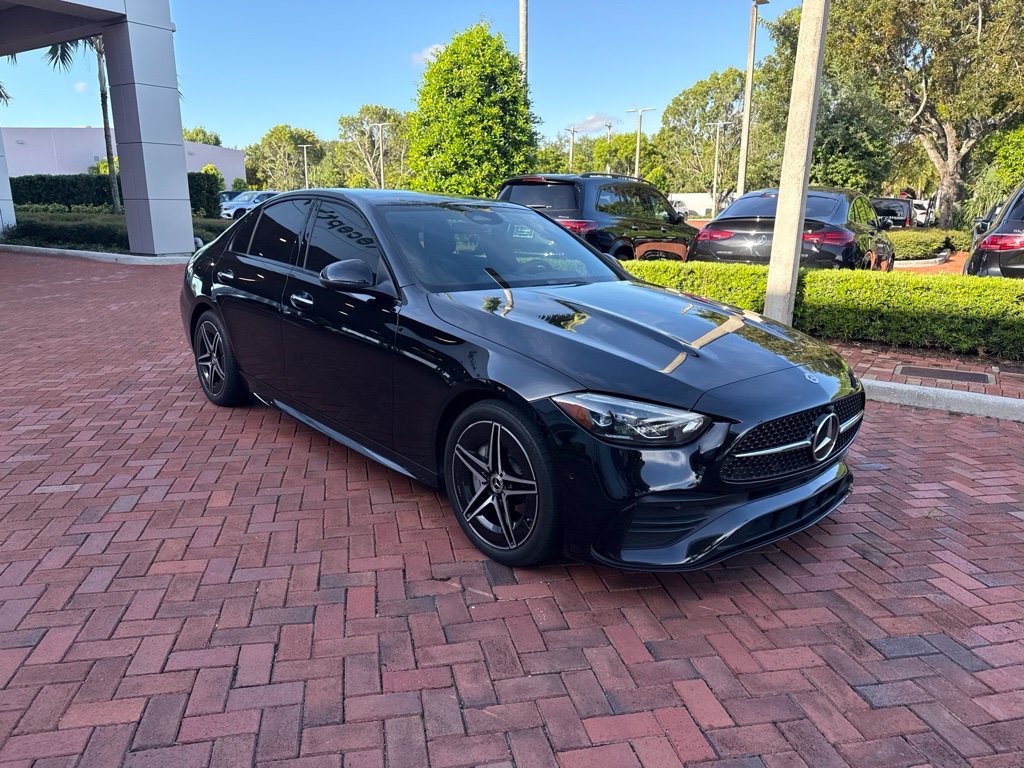 Certified Used 2024 Black Mercedes-Benz C 300 image 1