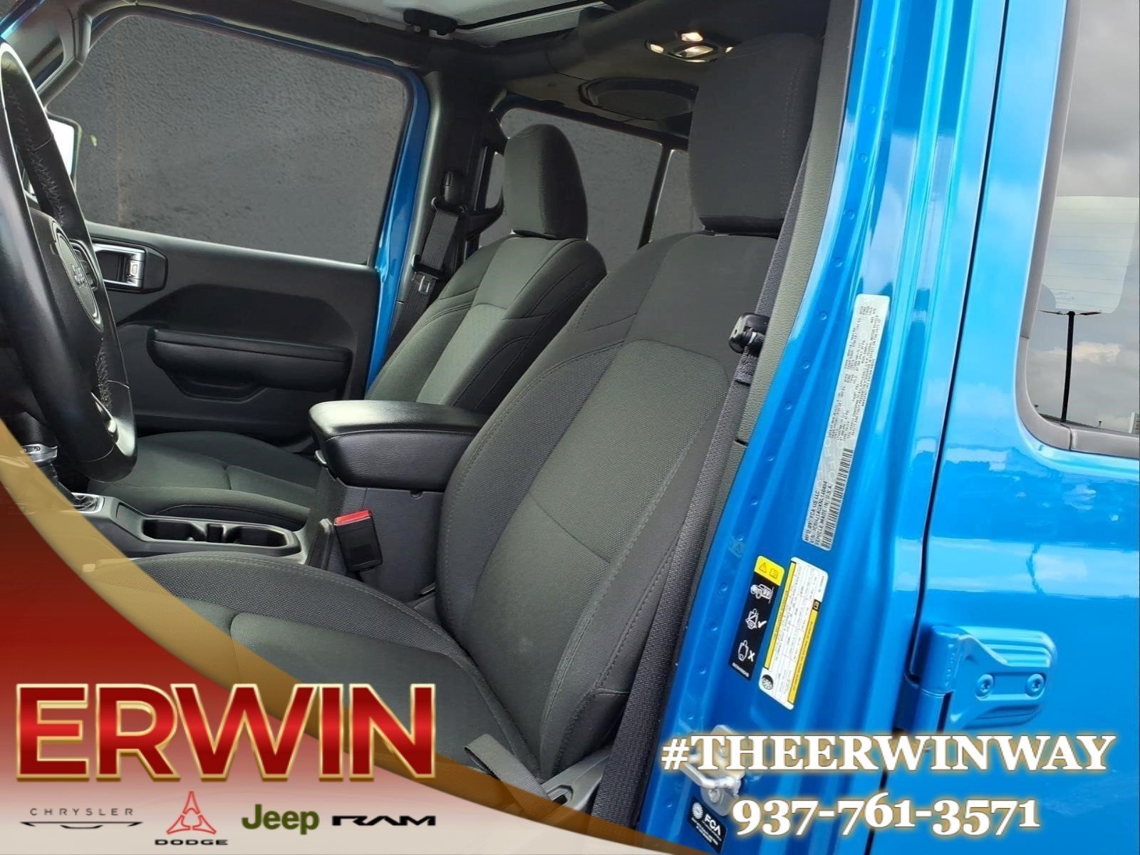 Used 2022 Hydro Blue Pearl Coat Jeep Willys image 12