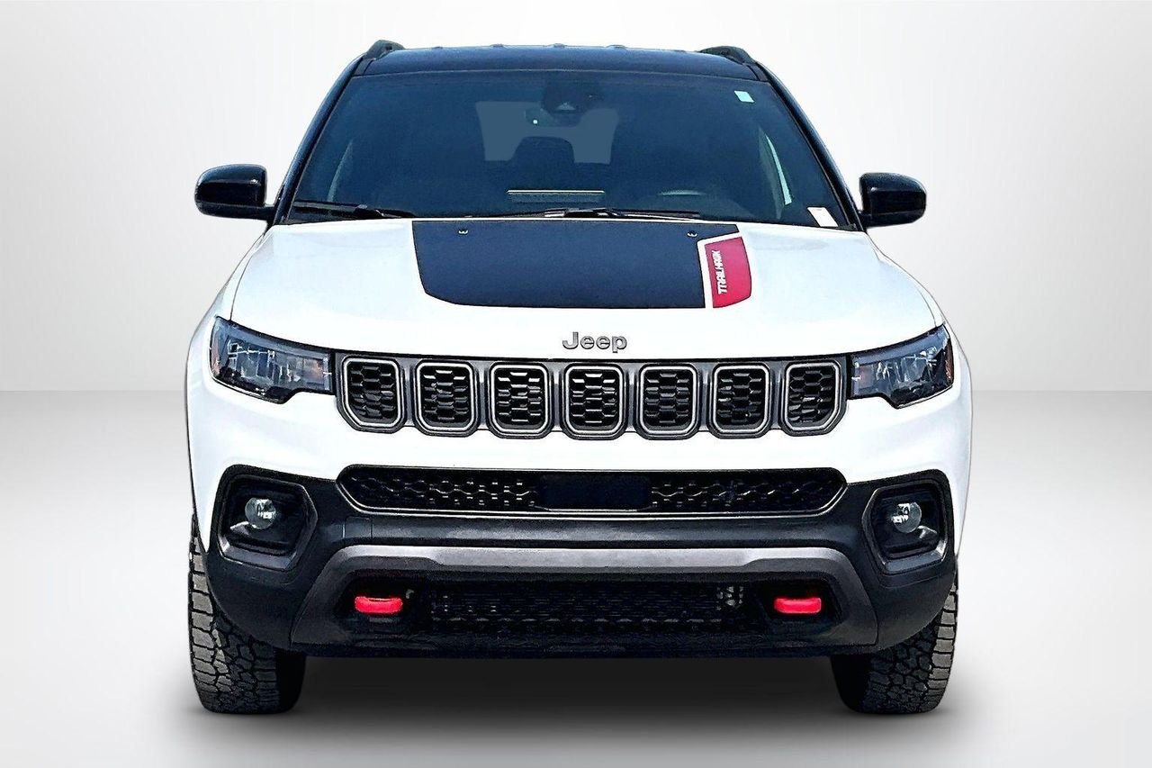 Used 2025 Bright White Clearcoat Jeep Trailhawk 4x4 image 2