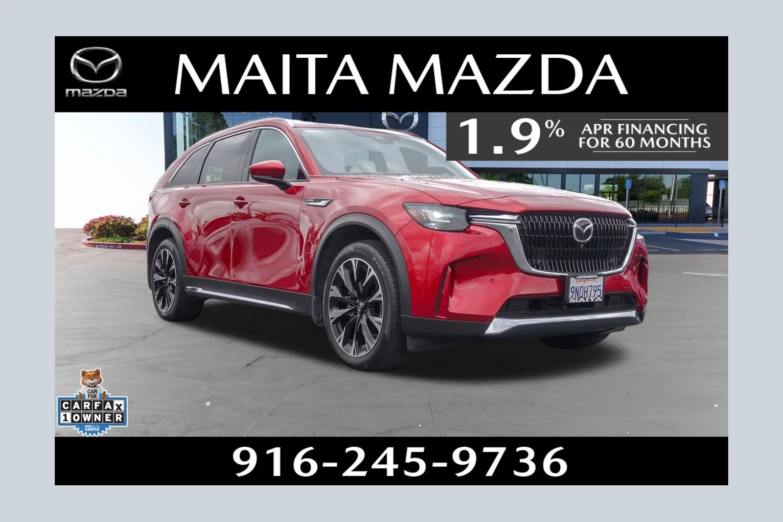 Certified Used 2024 Soul Red Crystal Metallic Mazda Premium Plus image 1