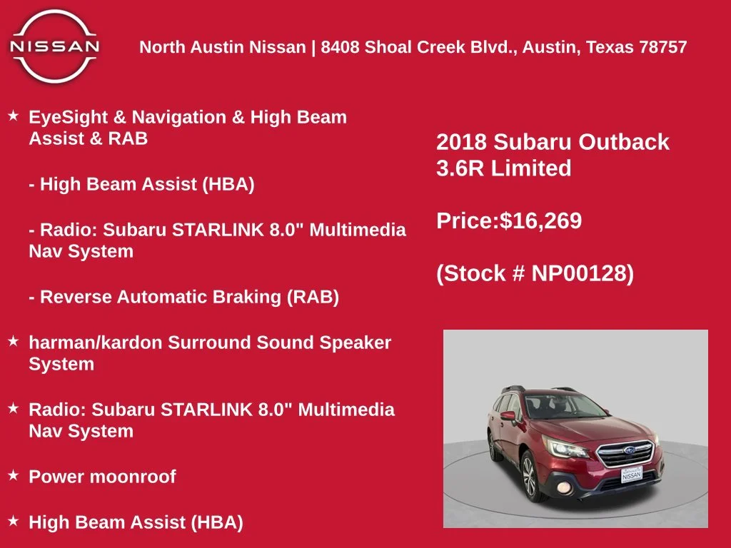 Used 2018 Red Subaru 3.6R image 11
