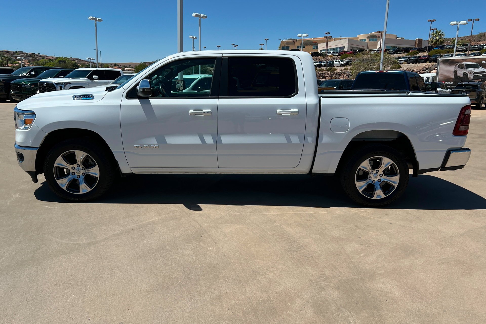 Used 2024 Bright White Clearcoat Ram Laramie image 2