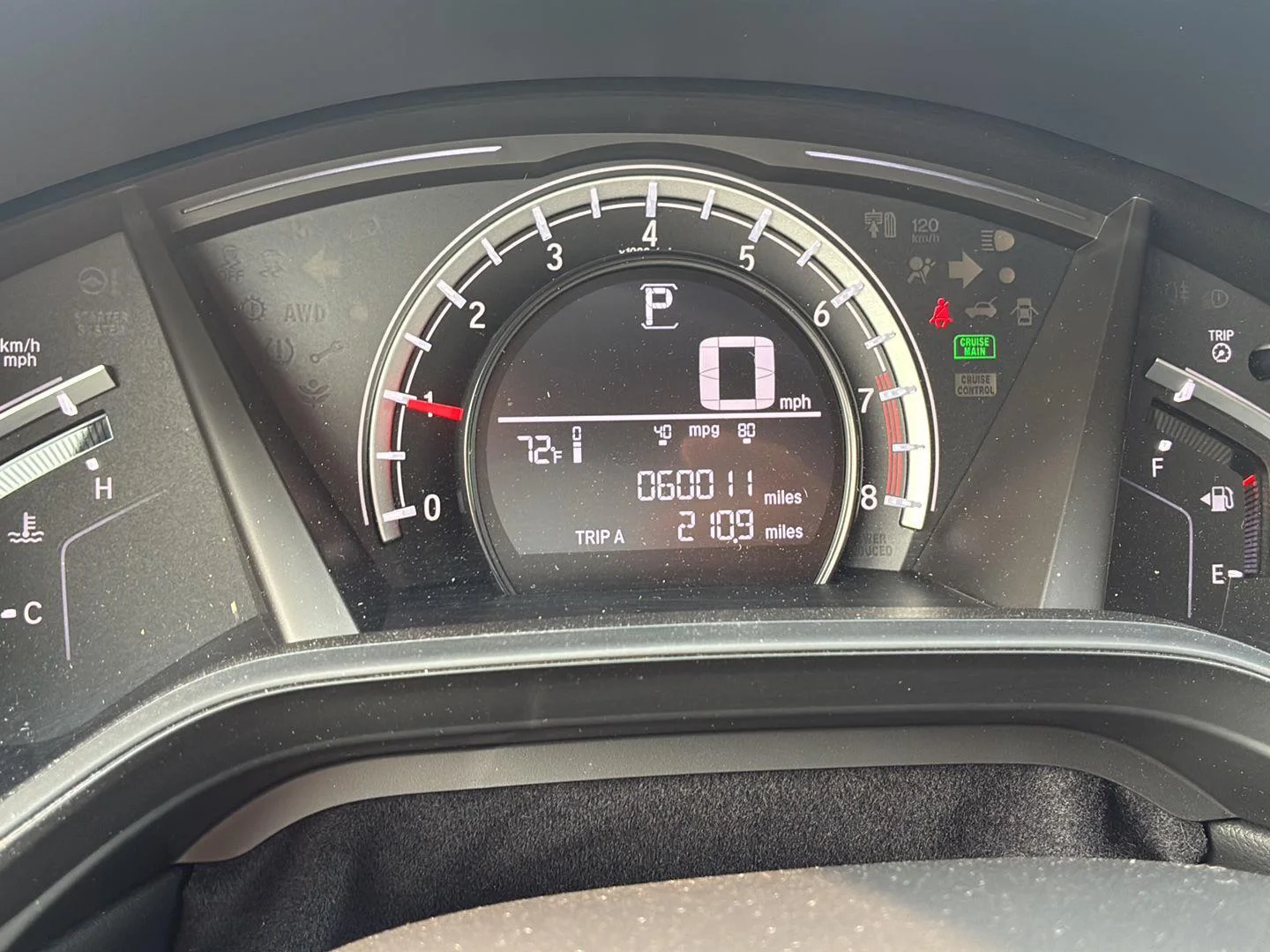 Used 2019 Obsidian Blue Pearl Honda LX image 2