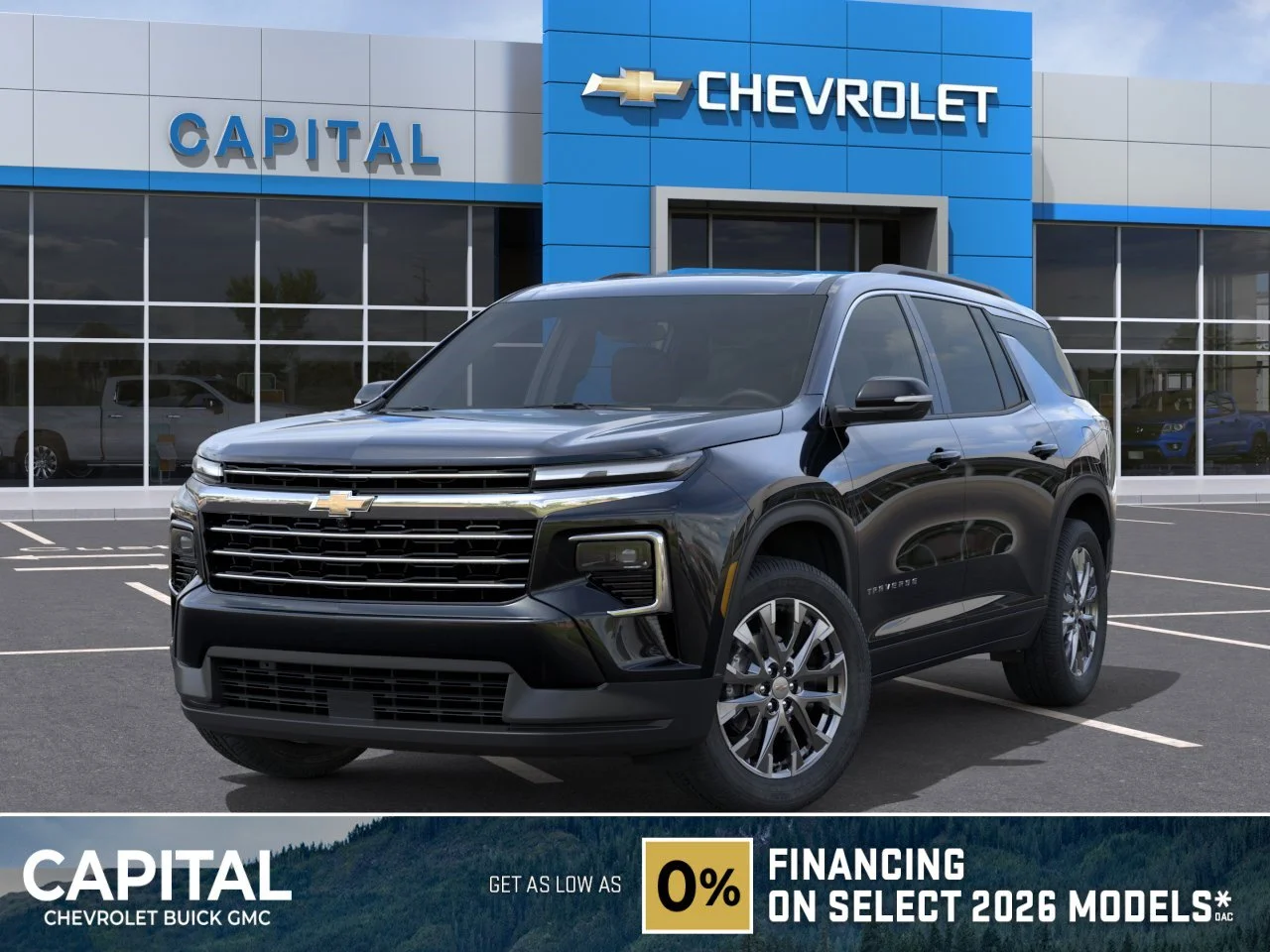 New 2026 Mosaic Black Metallic Chevrolet LT image 1