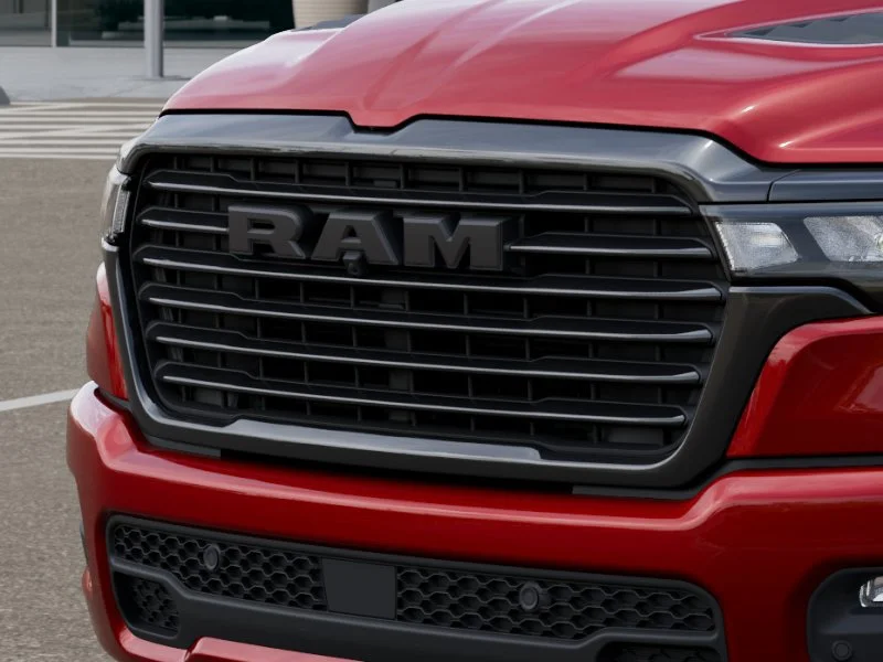 New 2027 Molten Red Pearl-Coat Exterior Paint RAM Laramie Night Edition image 11