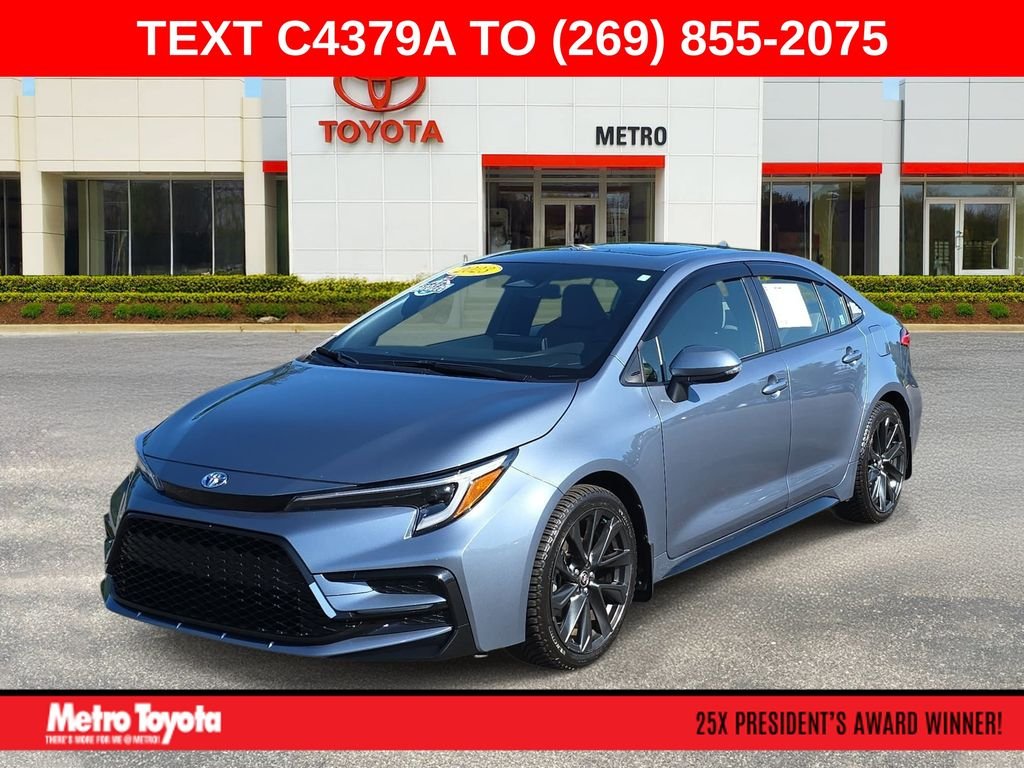 Certified Used 2023 Blue Toyota SE image 1