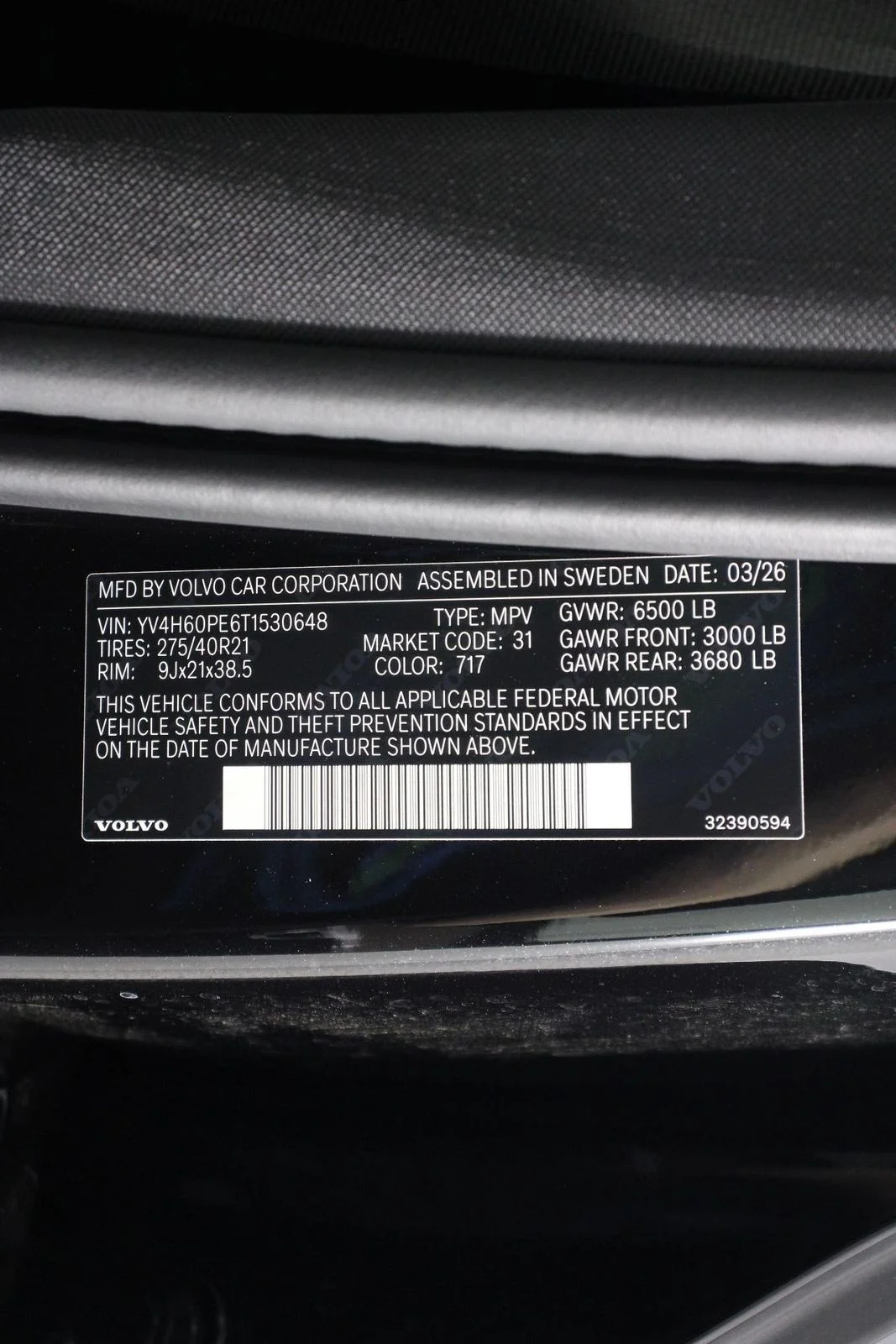 New 2026 Black Volvo T8 Plus image 17