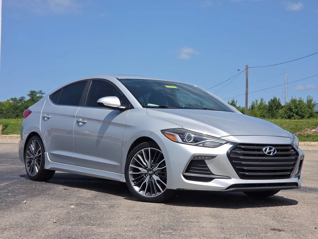 Used 2018 Hyundai Elantra Sport with VIN KMHD04LB7JU505786 for sale in Miamisburg, OH