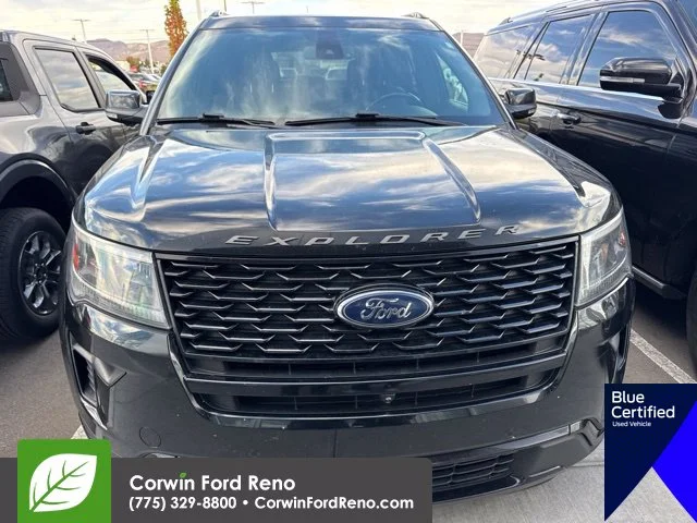 Used 2018 Shadow Black Ford Sport image 2