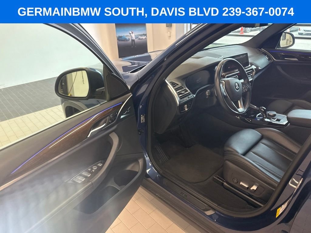 Certified Used 2022 Blue Metallic BMW sDrive30i image 10