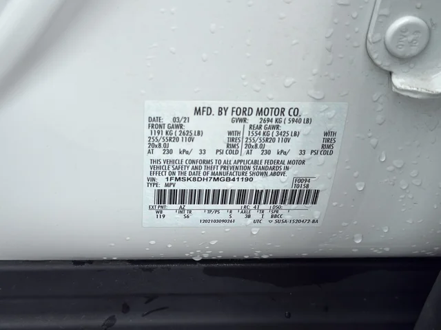 Used 2021 White Ford XLT image 20