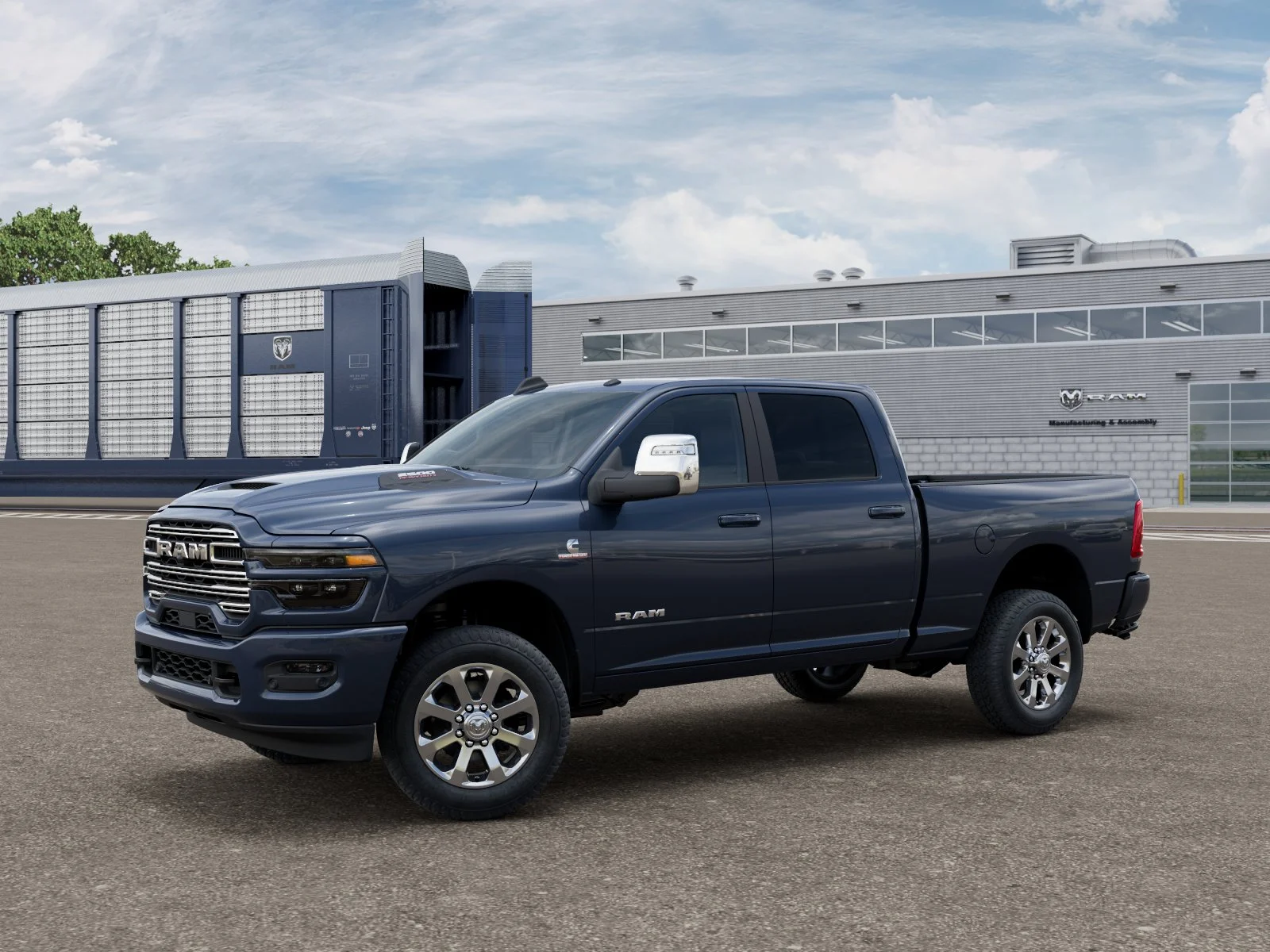 New 2026 Forged Blue Metallic Exterior Paint RAM LARAMIE image 1