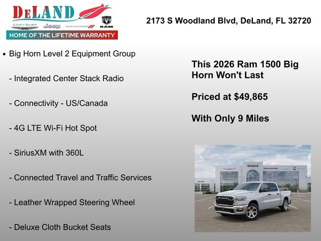 New 2026 Bright White Clear-Coat Exterior Paint RAM Big Horn/Lone Star image 32