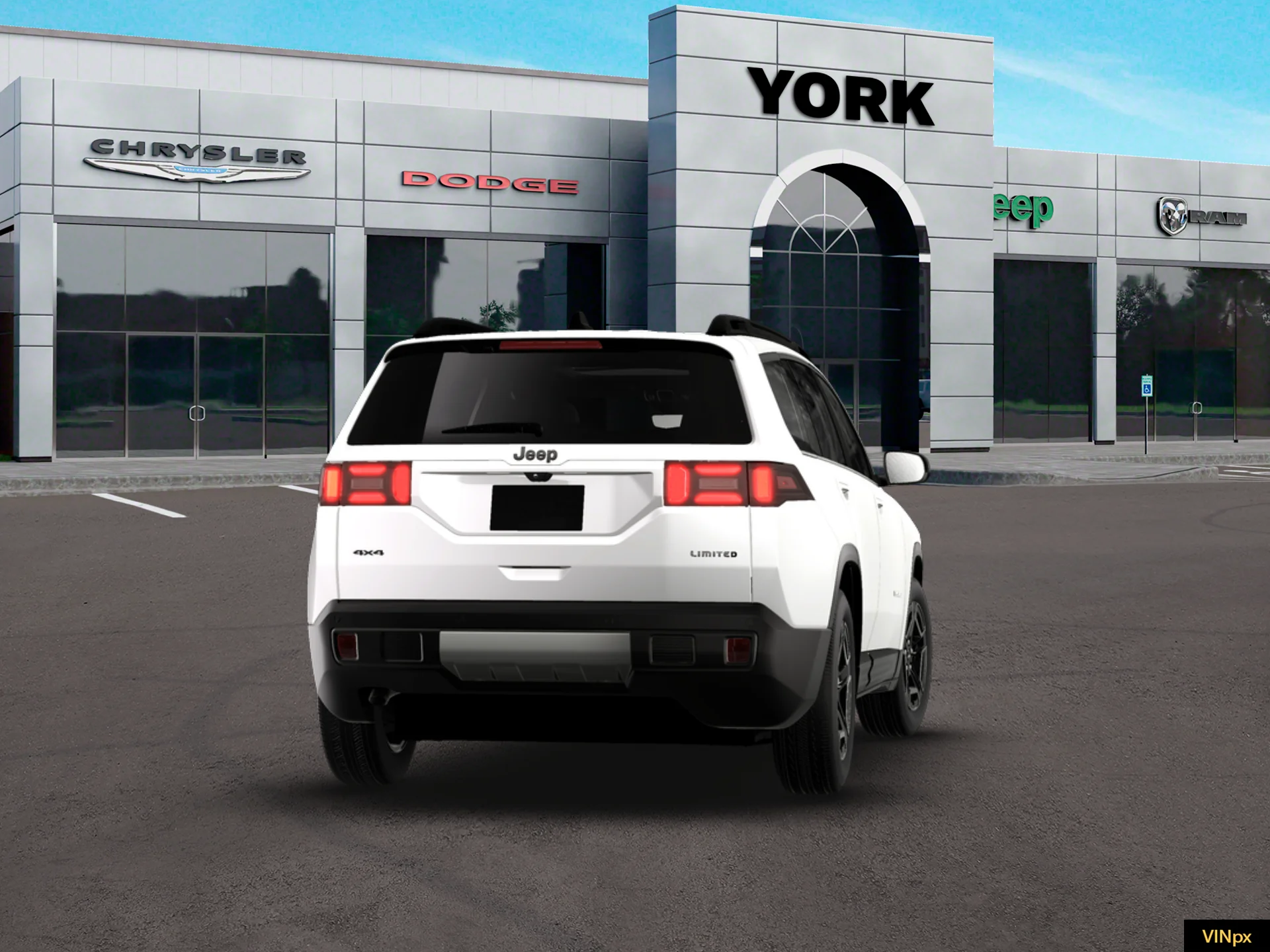 New 2026 Bright White Clear-Coat Exterior Paint Jeep Limited image 14