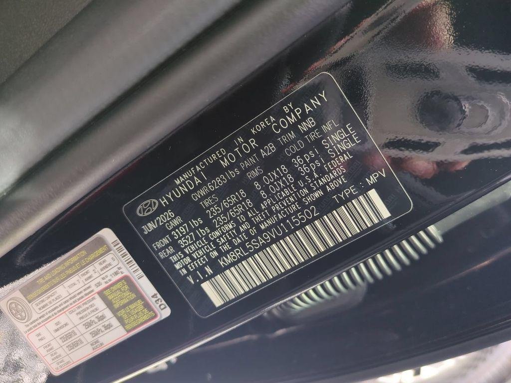 New 2027 Black Hyundai Blue SEL 7P image 39
