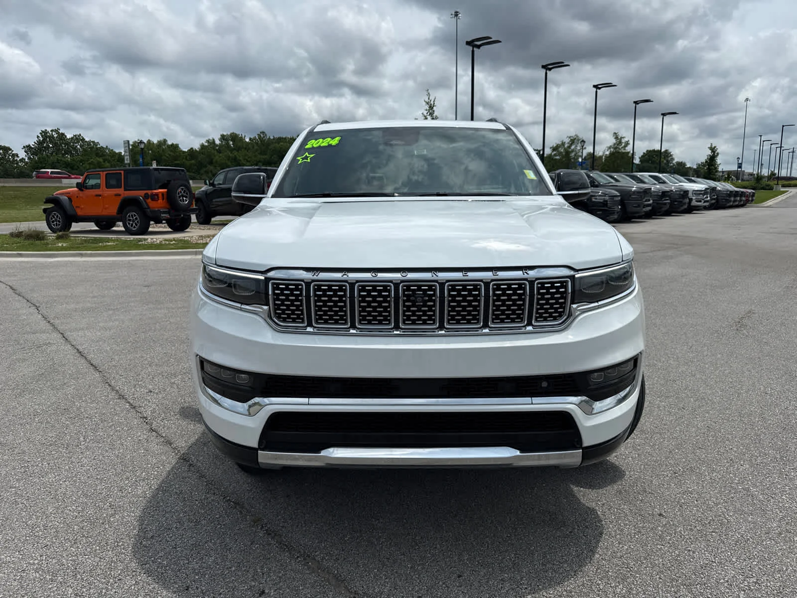 Used 2024 Bright White Clearcoat Jeep Series III image 3