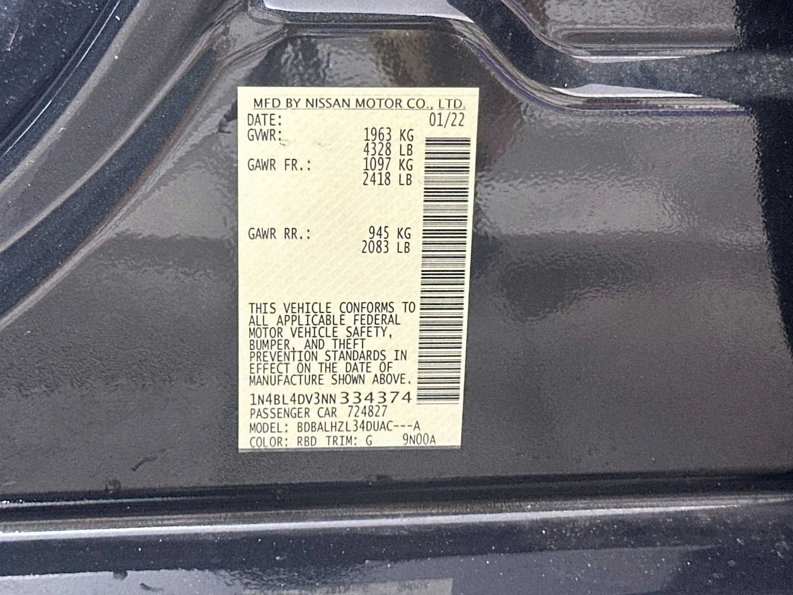 Used 2022 Storm Blue Metallic Nissan 2.5 SV image 30