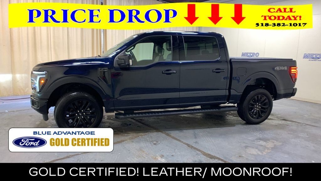 Certified Used 2025 Blue Metallic Ford Lariat image 6