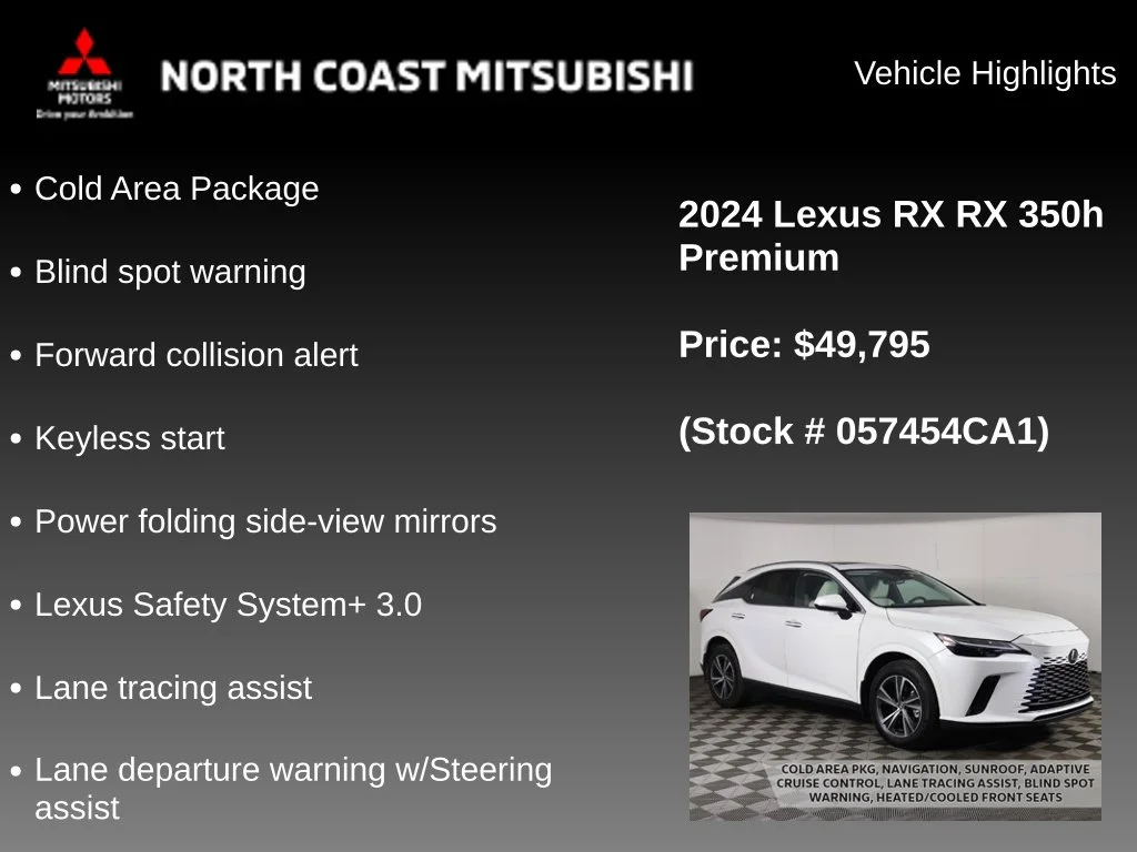 Used 2024 White Lexus 350h Premium image 2