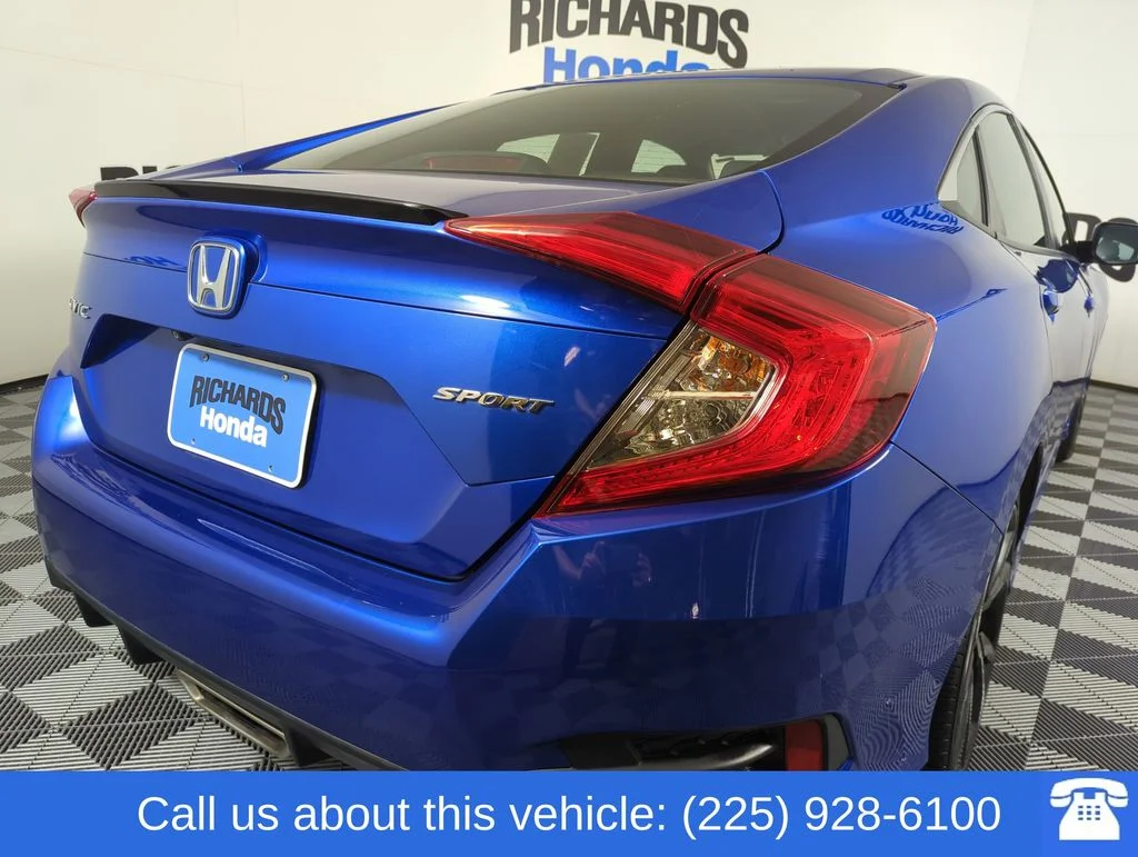 Certified Used 2020 Aegean Blue Metallic Honda Sport image 6