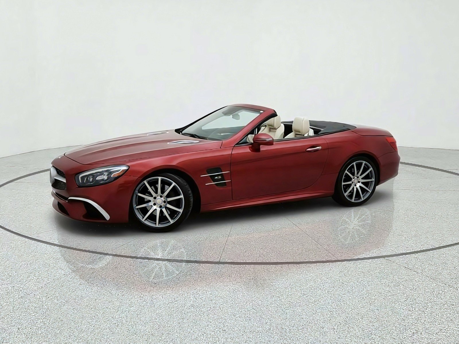 Used 2017 designo Cardinal Red Metallic Mercedes-Benz SL 450 image 15