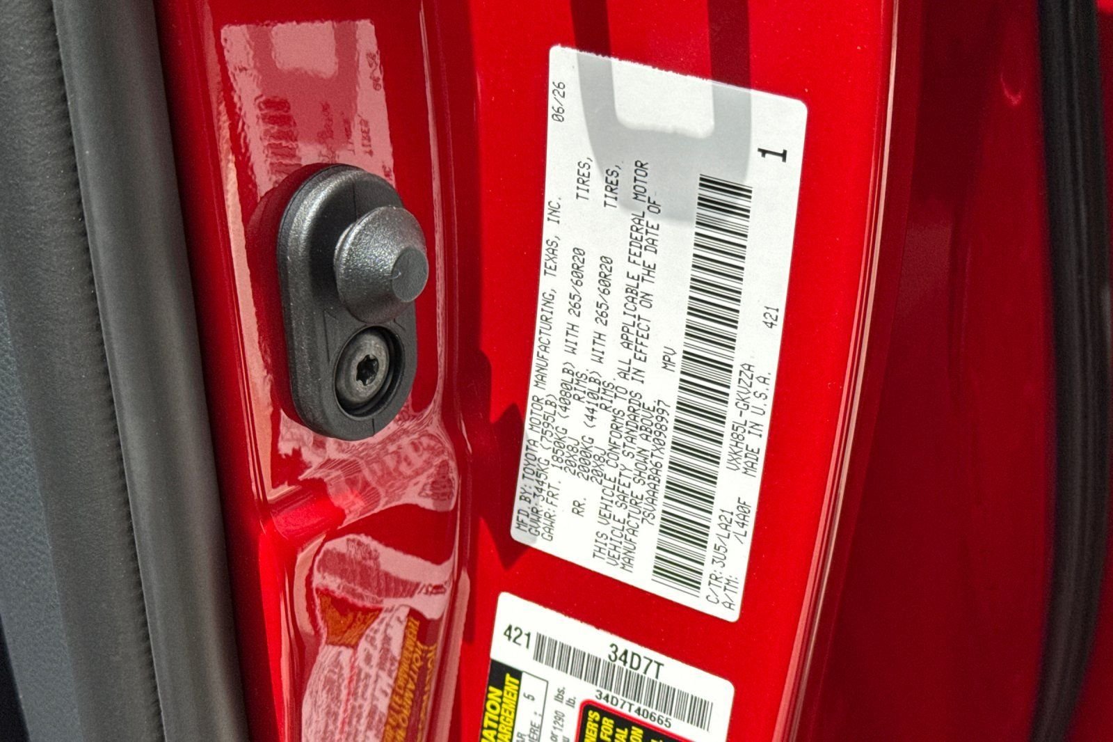 Certified Used 2026 Red Toyota Platinum image 60