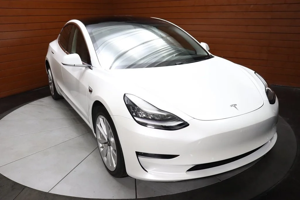 Used 2020 Pearl White Multi-Coat Tesla Long Range image 14