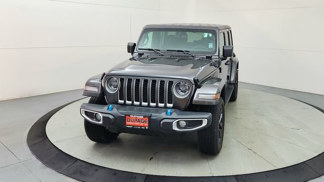 Used 2023 Jeep Wrangler 4xe Sahara 4XE with VIN 1C4JJXP62PW690121 for sale in Glendale Heights, IL