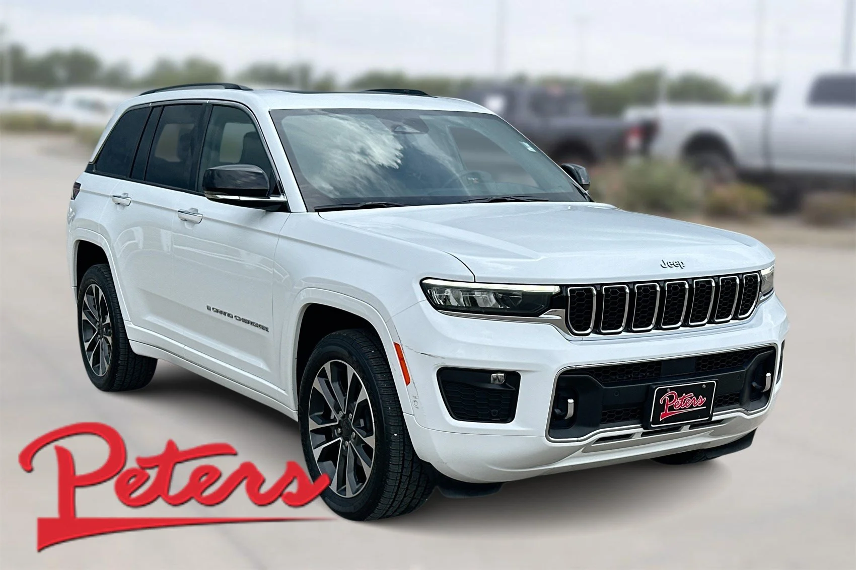 Used 2022 Bright White Clearcoat Jeep Overland image 1