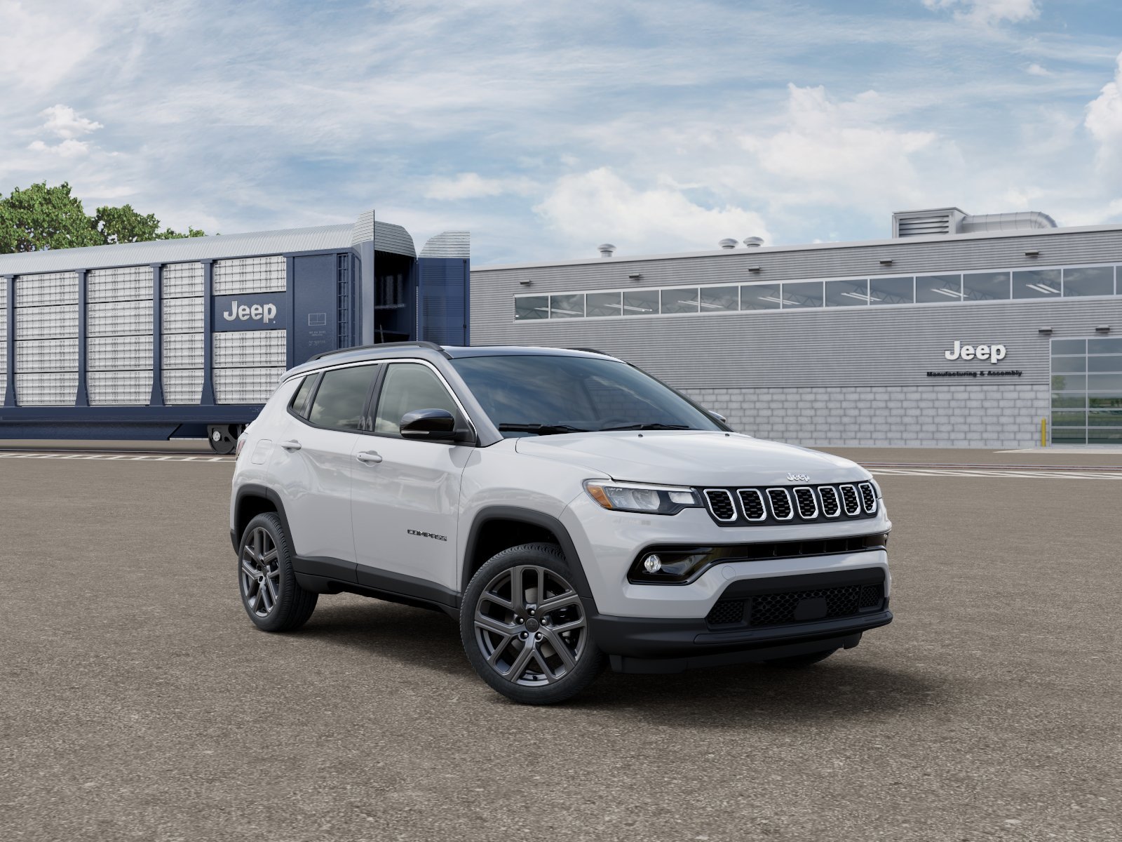 New 2026 Bright White Clear-Coat Exterior Paint Jeep Limited image 3