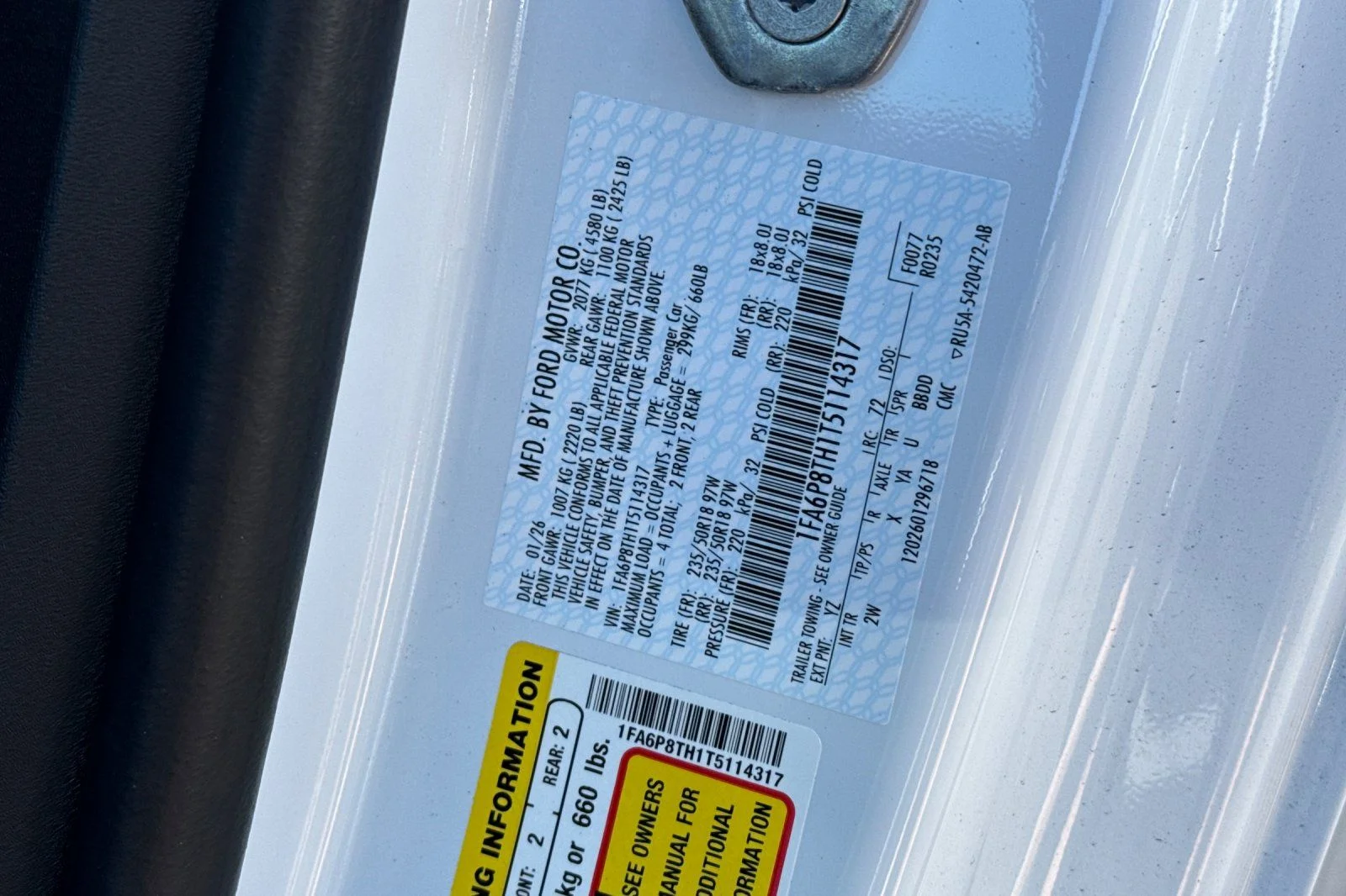 New 2026 Oxford White Ford EcoBoost® Fastback image 31