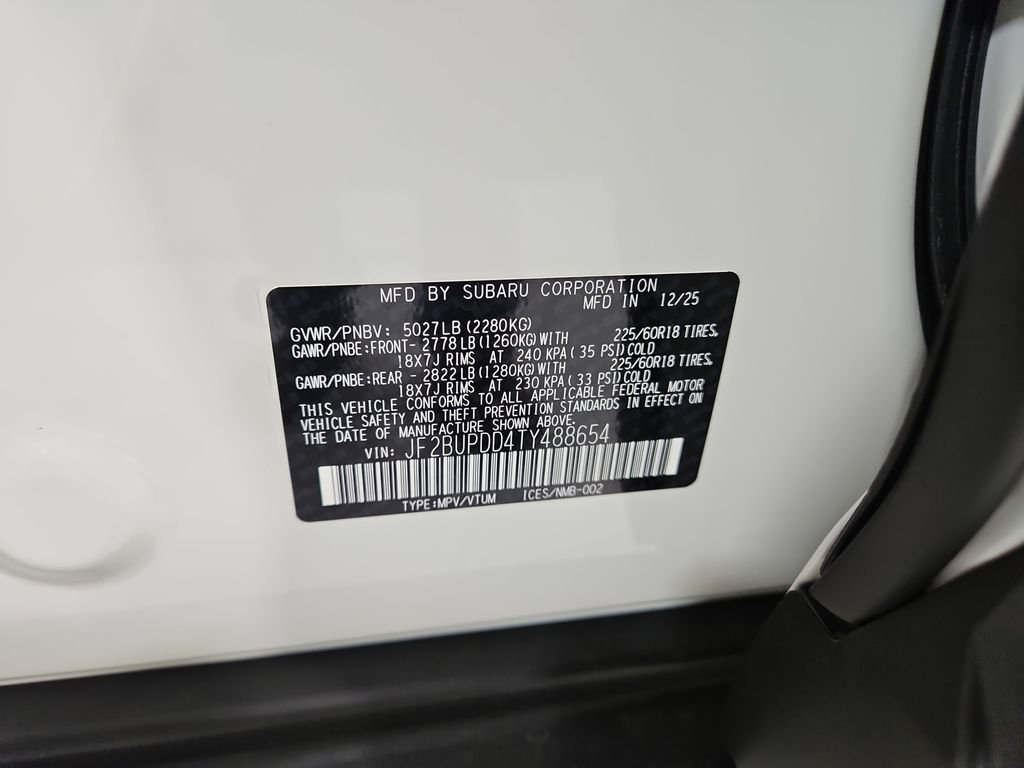 New 2026 White Subaru Limited image 29