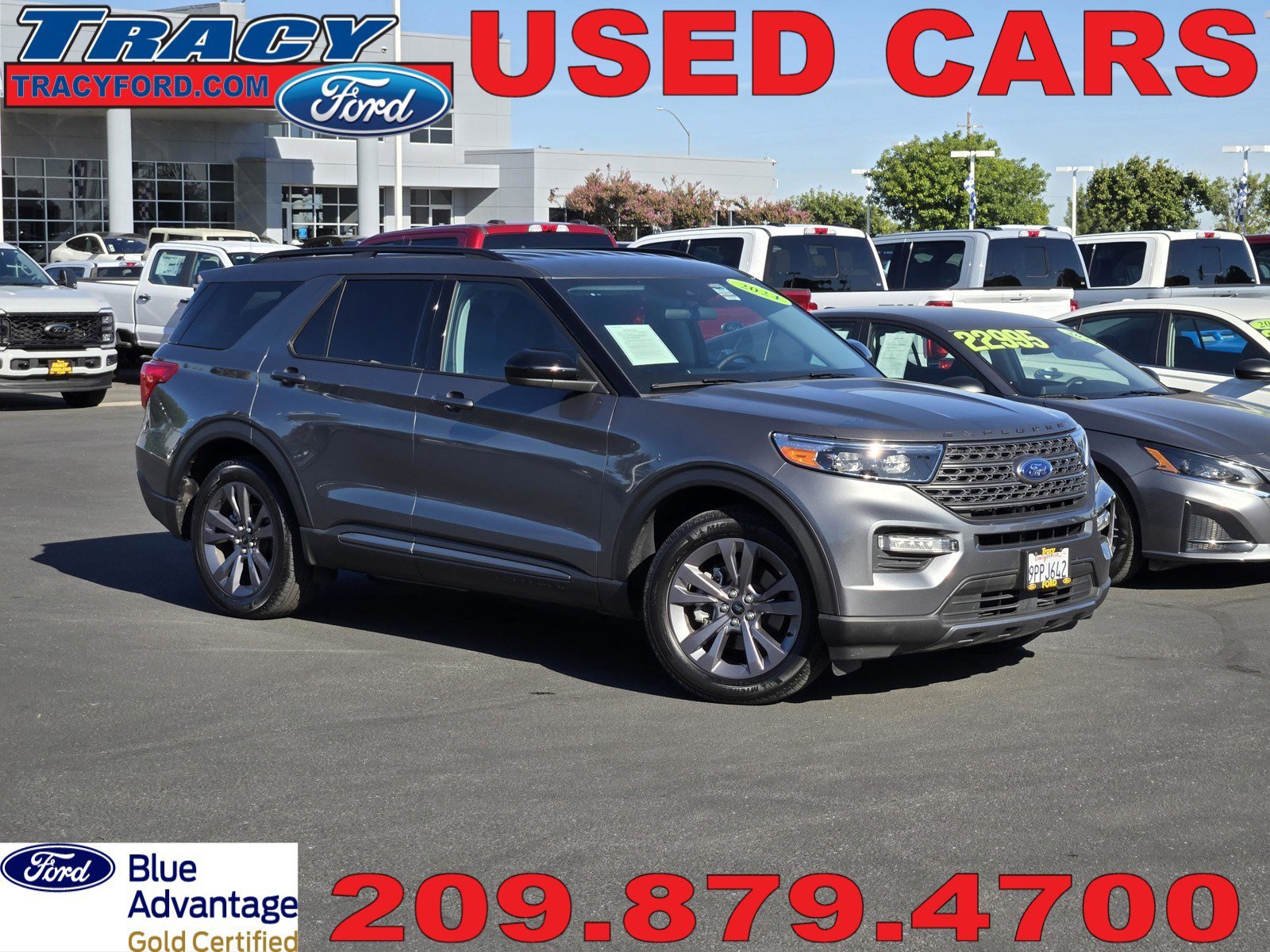Certified Used 2024 Gray Ford XLT image 1
