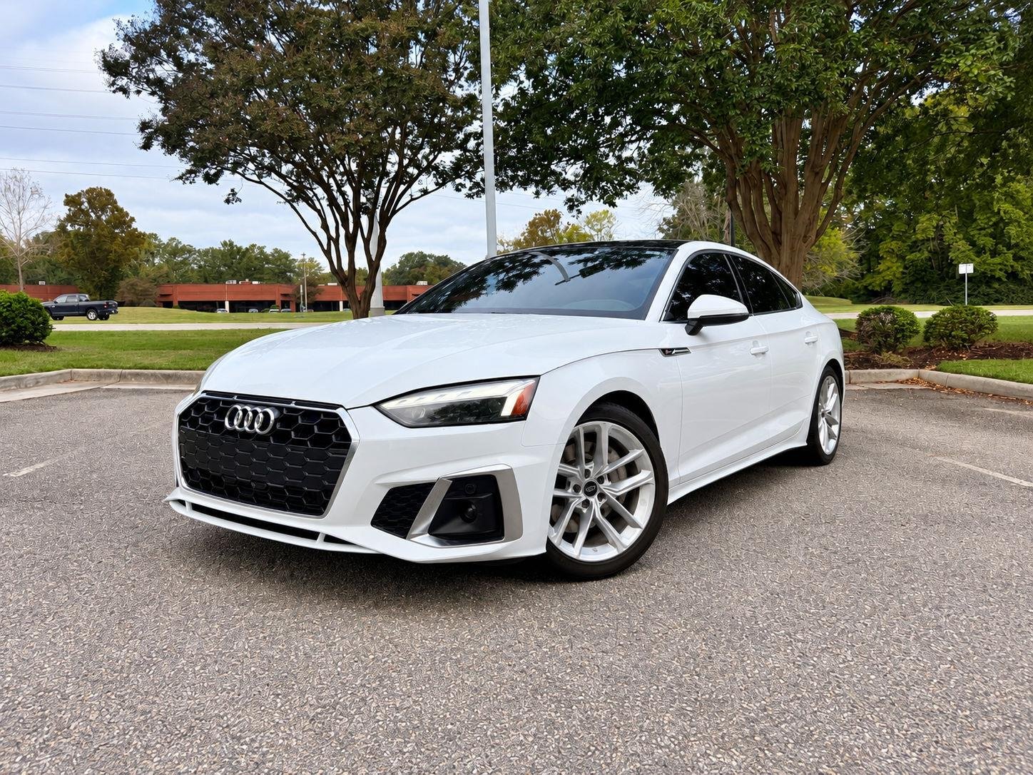 Used 2024 Arkona White Audi S line Premium image 1