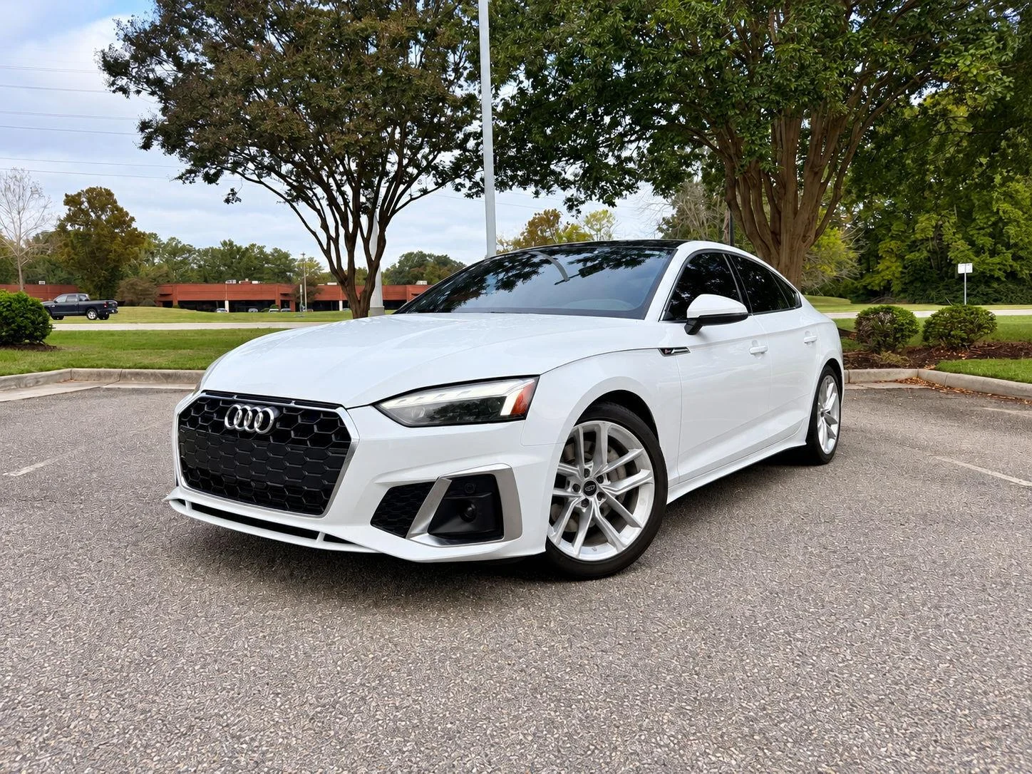 Used 2024 Arkona White Audi S line Premium image 1