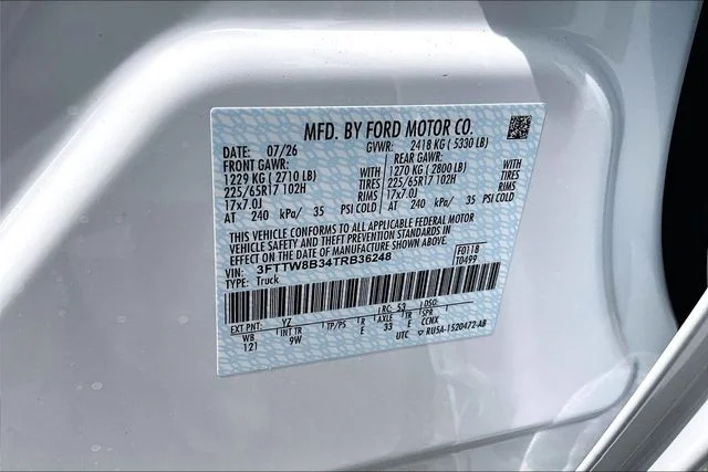 New 2026 Oxford White Ford XL image 8
