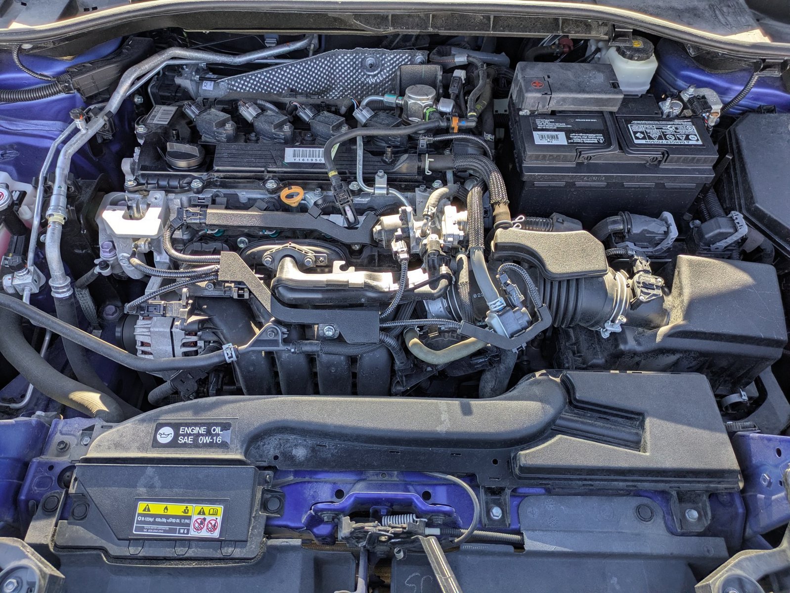 Used 2022 Blue Crush Metallic Toyota LE image 22