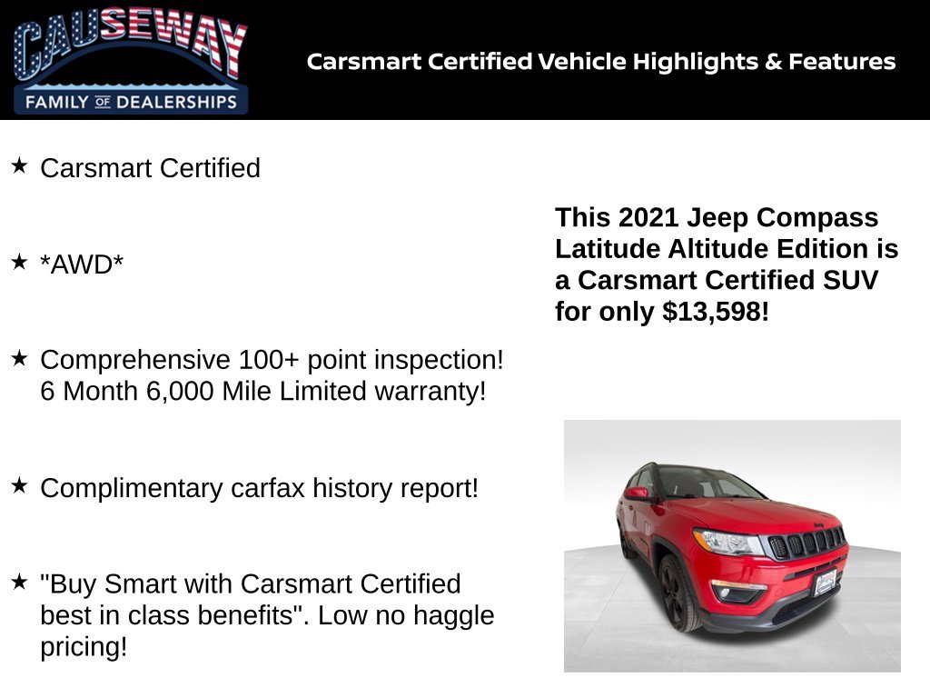 Used 2021 Red Line Jeep Latitude image 2