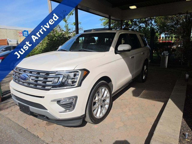 Used 2019 White Platinum Metallic Tri-Coat Ford Limited image 1