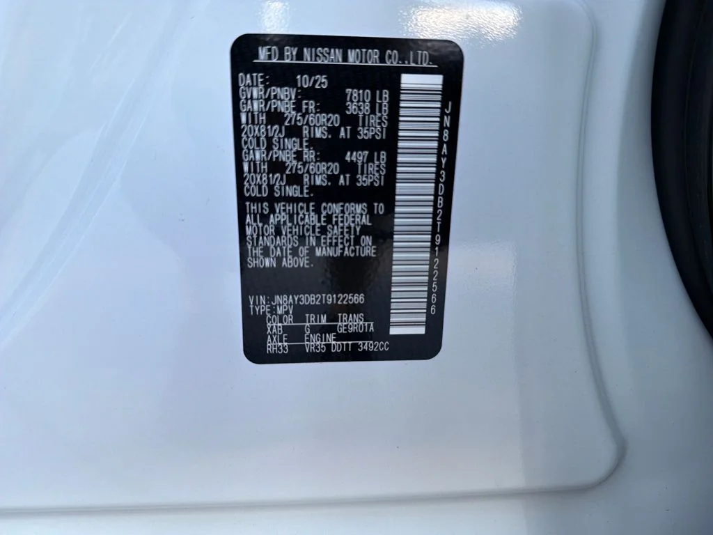 New 2026 Aspen White TriCoat / Super Black Two-tone Nissan PRO-4X® image 34