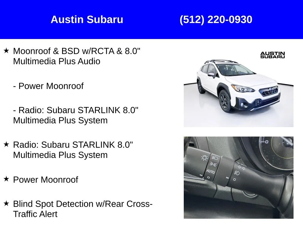 New 2023 White Subaru Sport image 17
