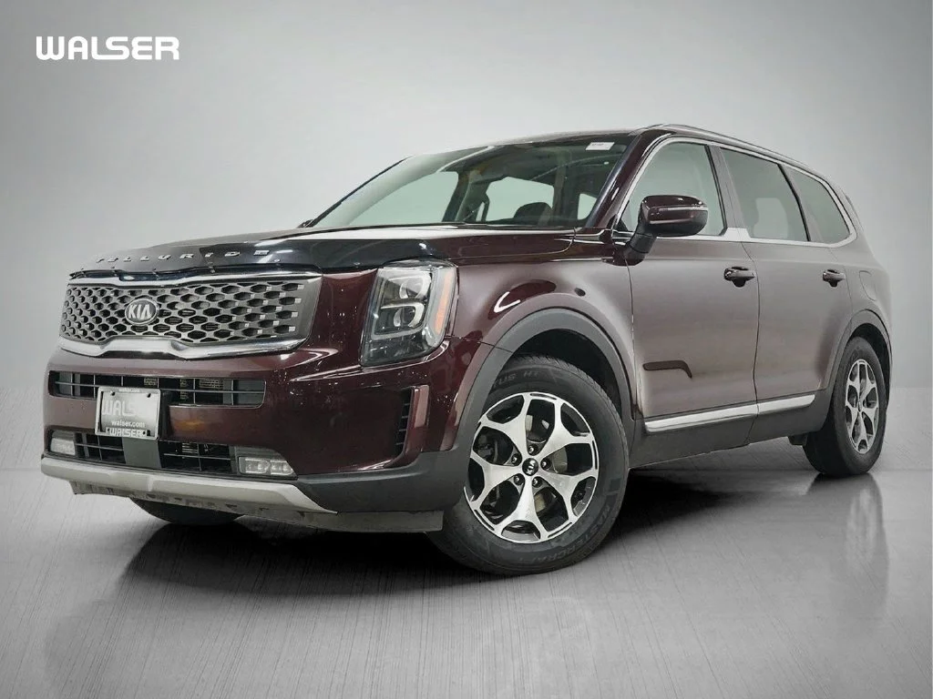 Used 2020 Maroon Kia EX image 1